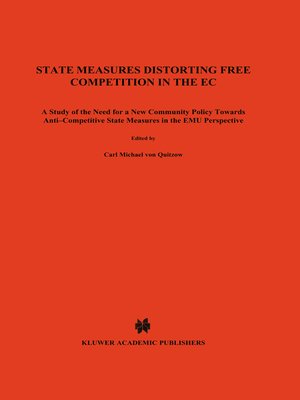 cover image of State Measures Distorting Free Competition in the EC